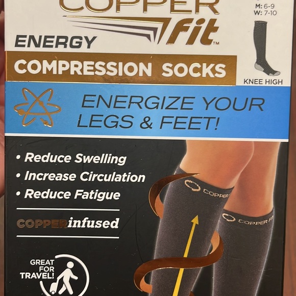Cooper Fit Compression energy socks unisex lot of 3 - Picture 3 of 3